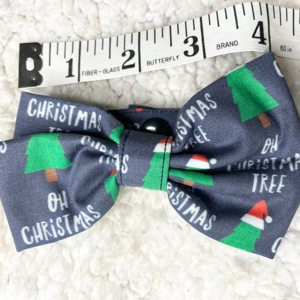 Oh Christmas Tree  Pet Bow Tie with collar for small dog and cat